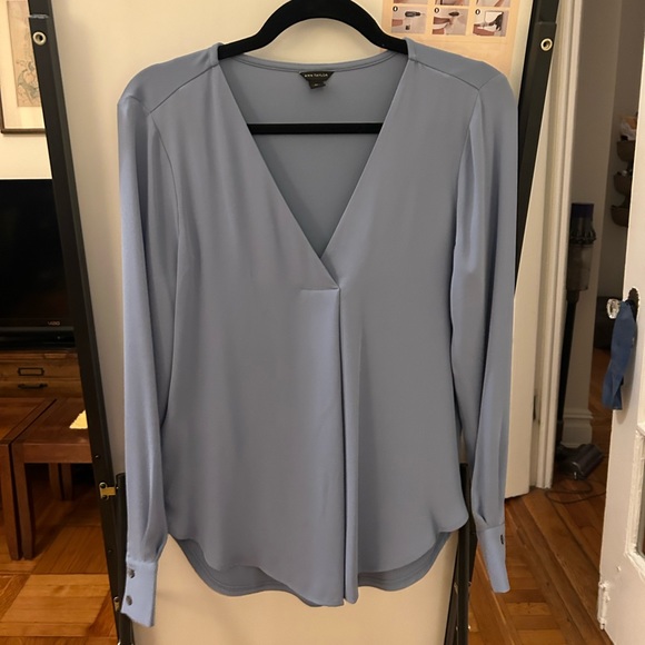 Ann Taylor Tops - Blue XS Ann Taylor work blouse long sleeve
